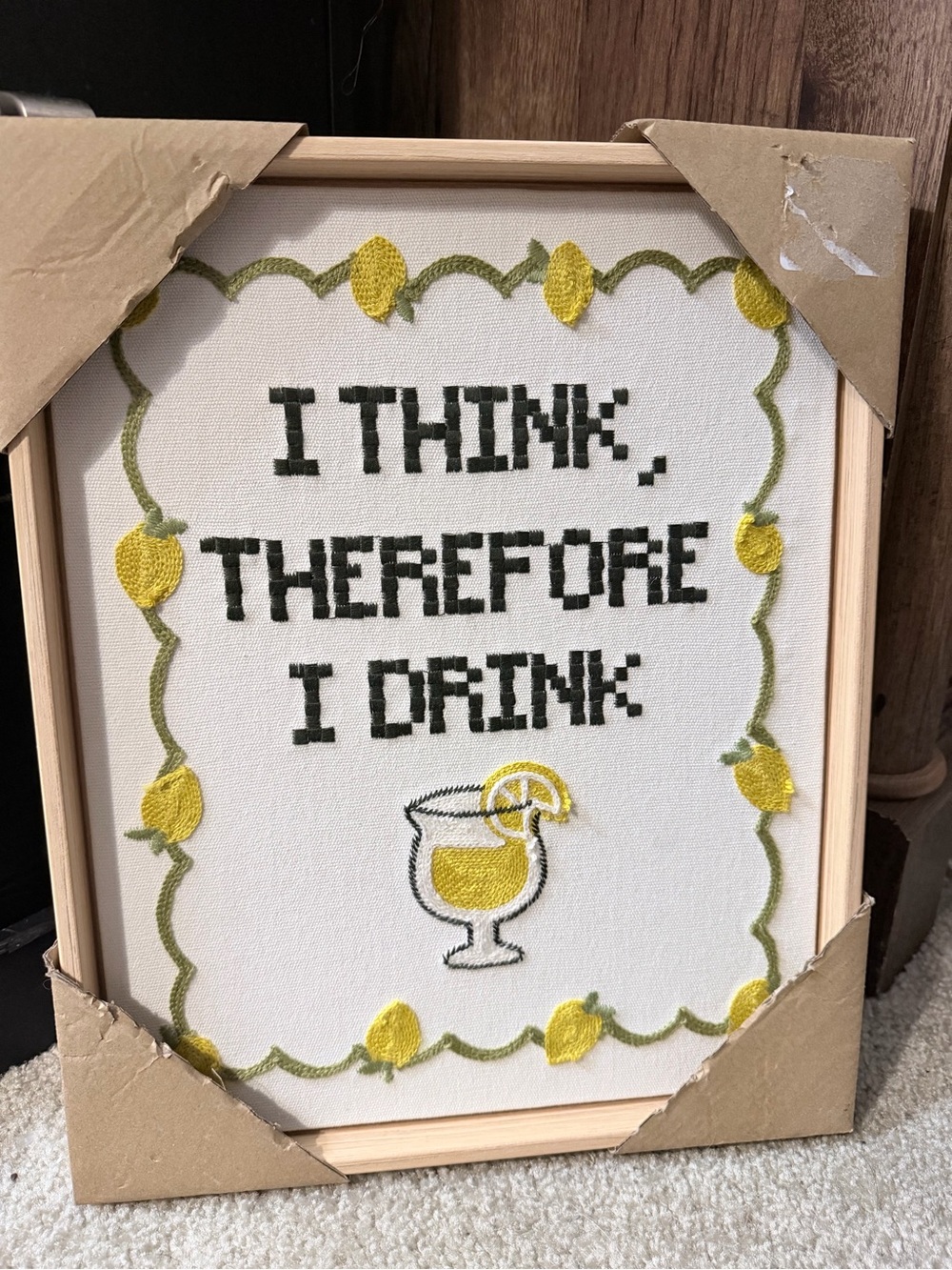 BP Home Embroidered Wall Art